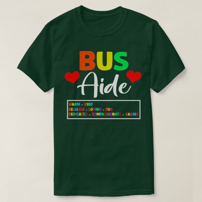 Camiseta Escuela de Conductores de Autobús Aide Cute (Diseño del anverso)