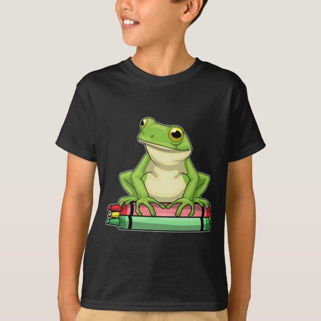 Camiseta Escuela de Crayones de Pupil de Rana (Anverso)