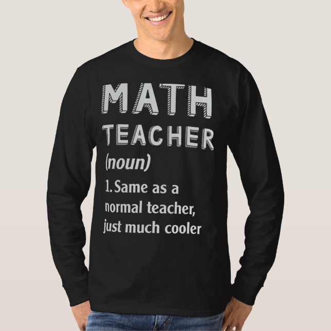 Camiseta Escuela de definición de matemáticas 1 (Anverso)