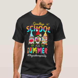 Camiseta Escuela de despedida de fisioterapeuta Gnome