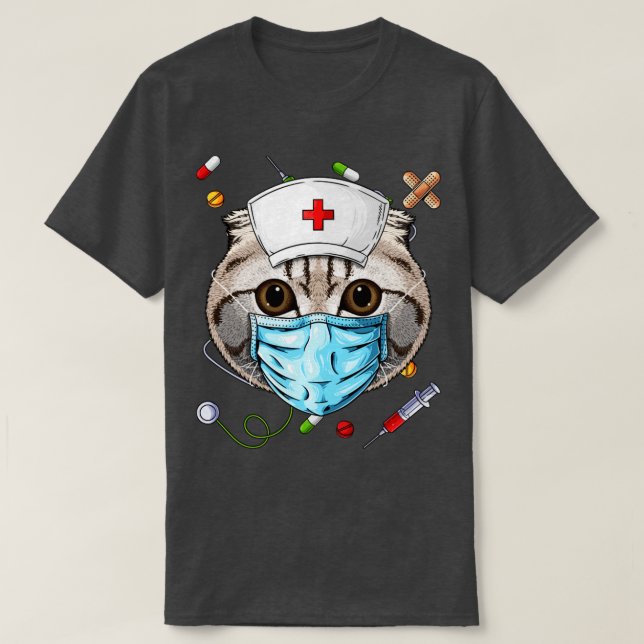 Camiseta Escuela de Enfermería RN Funny ER Fold Nurse RN Gr (Diseño del anverso)