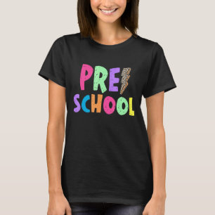 Camiseta Escuela de Enseñanza Preescolar Colorful Lighening