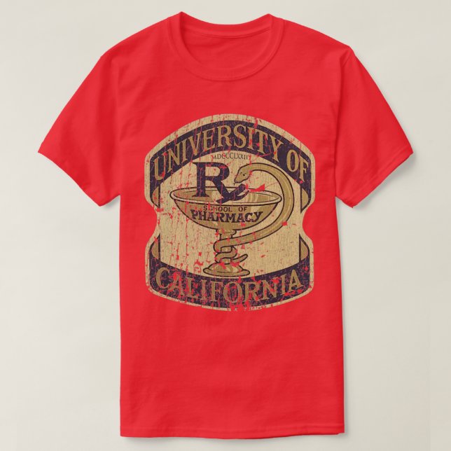 Camiseta Escuela de Farmacia de la Universidad de Californi (Diseño del anverso)
