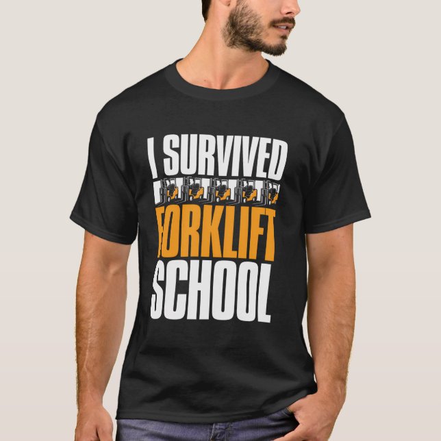 Camiseta Escuela de Forklifter - Robot certificado de almac (Anverso)