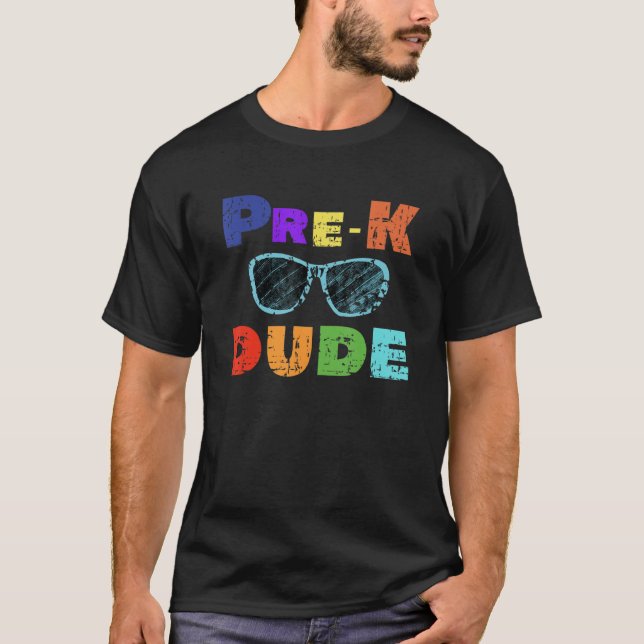 Camiseta Escuela de gafas de sol de Pre K Dude (Anverso)