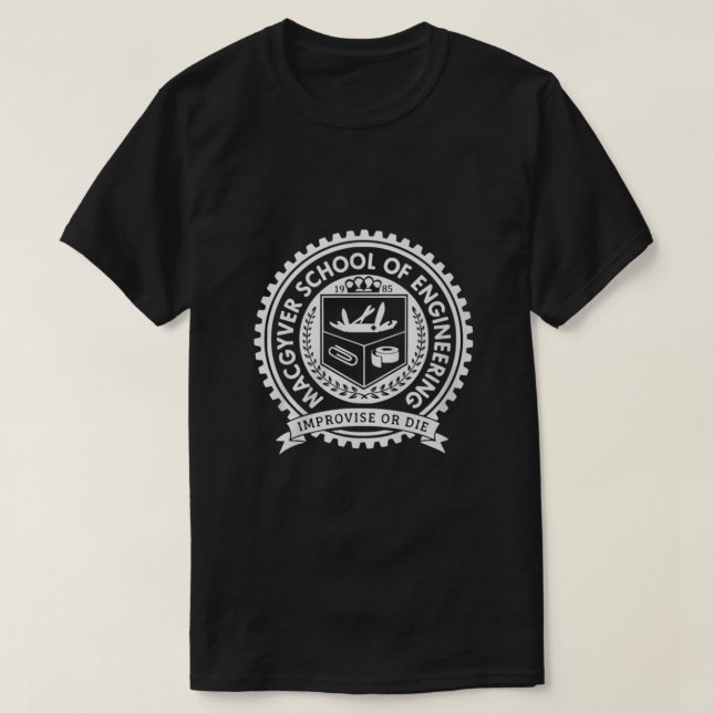 CAMISETA ESCUELA DE INGENIERÍA DE MACGYVER (Diseño del anverso)
