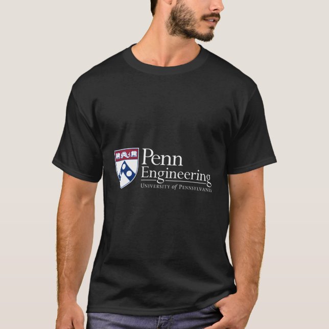 Camiseta Escuela De Ingeniería De Penn Quakers (Anverso)