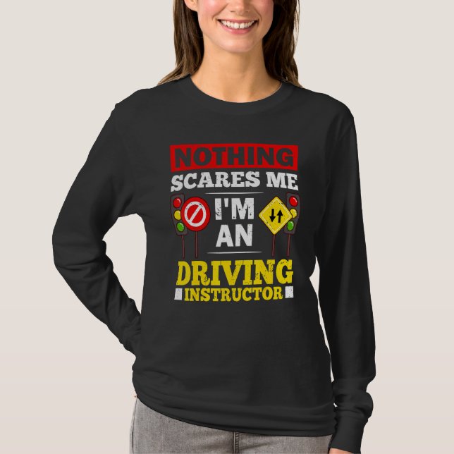 Camiseta Escuela de Instructor de Conducción Lecciones Educ (Anverso)