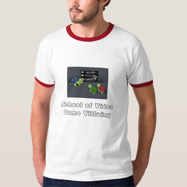 Camiseta Escuela de la villanía del videojuego (Anverso)