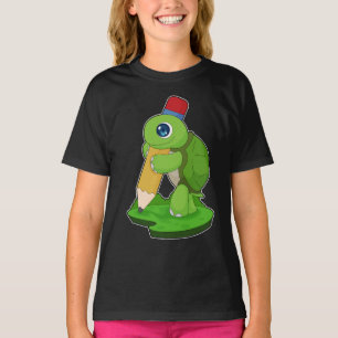 Camiseta Escuela de Lápiz para alumnos de tortuga