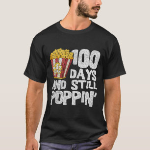 Camiseta Escuela De Maestros Estudiantes Popcorn 100 Días D