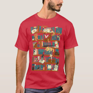 Camiseta Escuela de Magia de Biblioteca retro