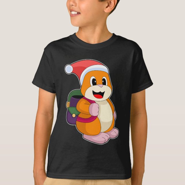 Camiseta Escuela de Navidades de Hamster (Anverso)