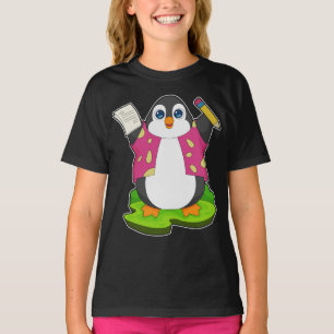 Camiseta Escuela de Papel Lápiz Pingüino