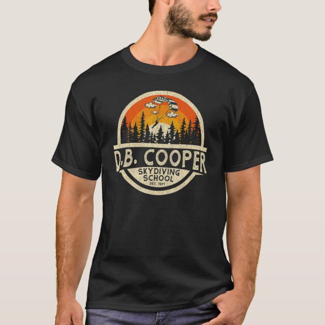 Camiseta Escuela de Paracaidismo Db Cooper (Anverso)