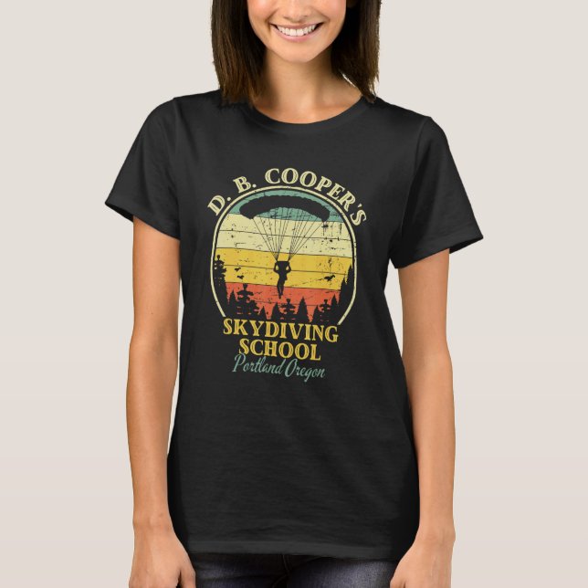 Camiseta Escuela de paracaidismo Db Cooper 2 (Anverso)