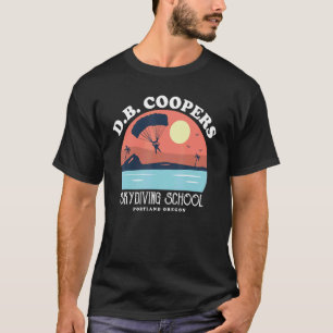 Camiseta Escuela de paracaidismo Db Coopers Portland Oregon