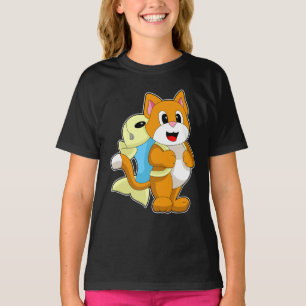 Camiseta Escuela de peces para gatos