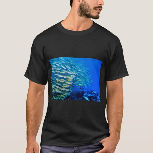 Camiseta Escuela de peces tropicales (Anverso)