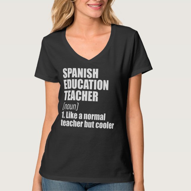 Camiseta Escuela de pedagogía en definición de profesor esp (Anverso)