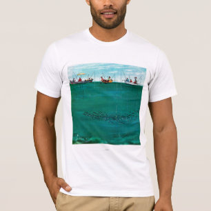 Camiseta Escuela de pescados entre líneas de Thornton Utz