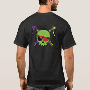 Camiseta Escuela de Pinceles de Pintura Cruzada por el Crán