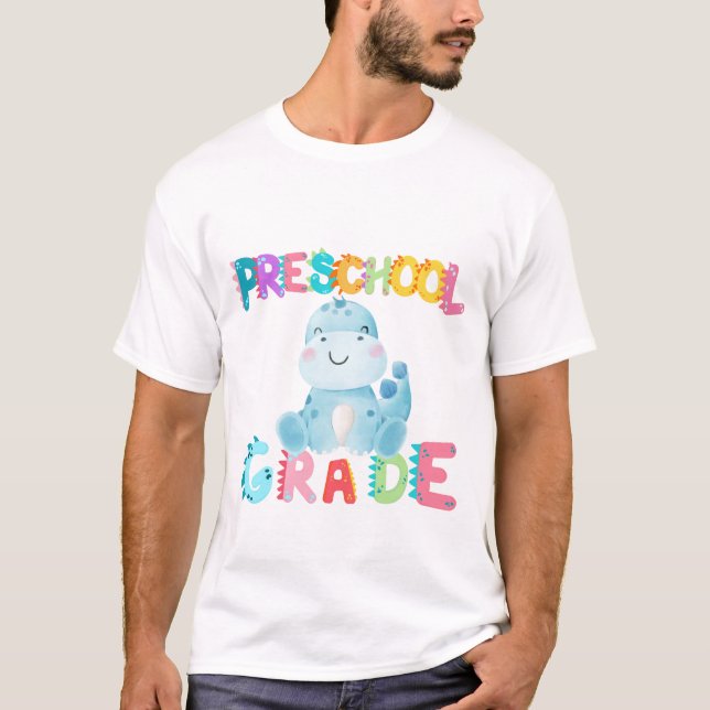 Camiseta Escuela de profesores de Dinosaur Preescolar GRADE (Anverso)