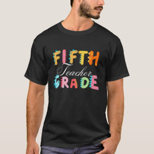 Camiseta Escuela de profesores de quinto grado de Dino Squa