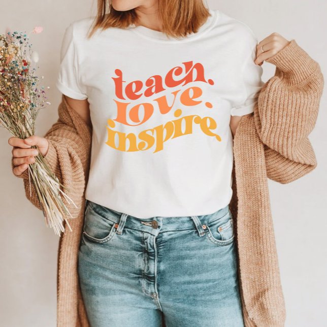 Camiseta Escuela de profesores retro colorida diversión (Subido por el creador)