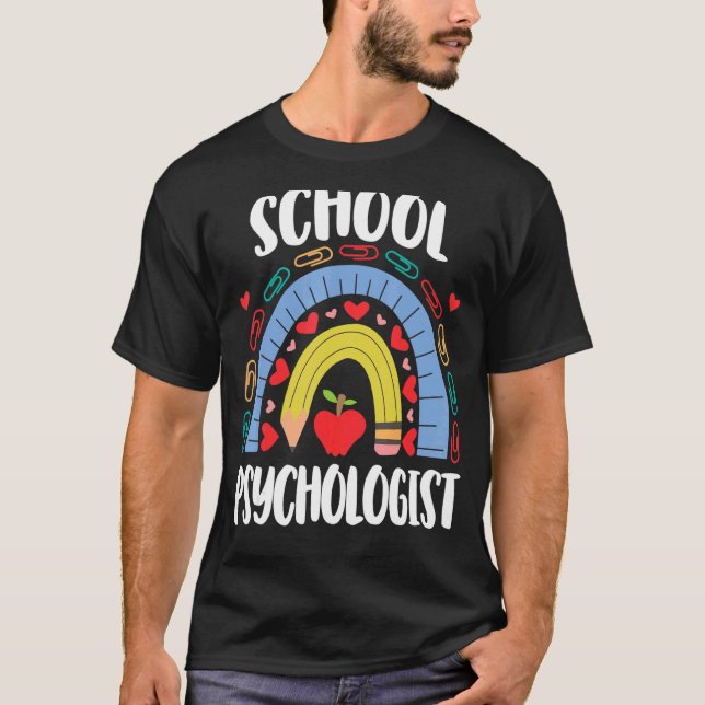 Camiseta Escuela de Psicología Rainbow Acedamic (Anverso)