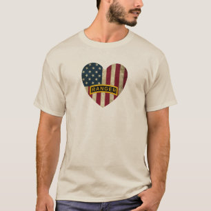 Camiseta Escuela de Ranger del Ejército Pestaña Bandera del