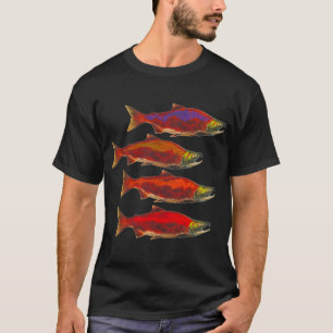 Camiseta Escuela de salmón