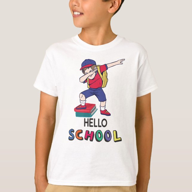Camiseta Escuela de saludos (Anverso)