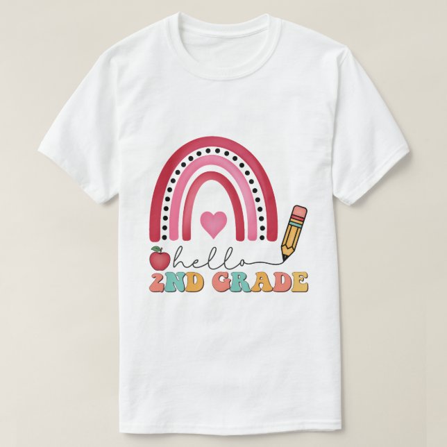 Camiseta Escuela de segundo grado (Diseño del anverso)