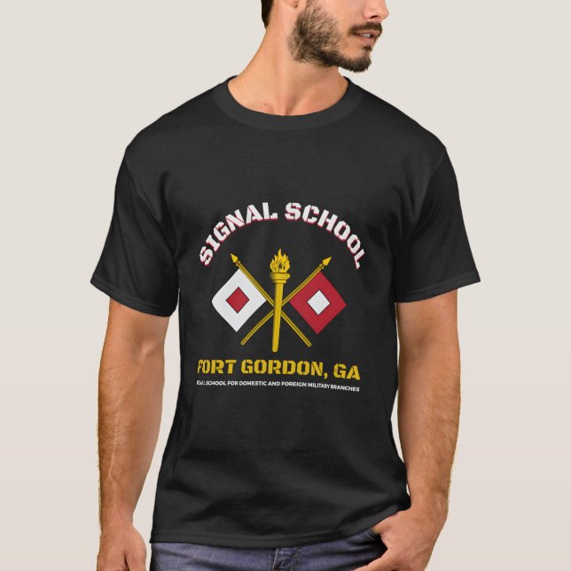 Camiseta Escuela de Señales Fort Gordon (Anverso)