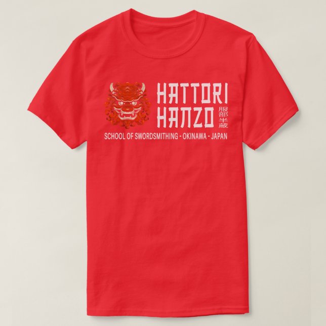 Camiseta Escuela De Sombrereros Hattori Hanzo (Diseño del anverso)