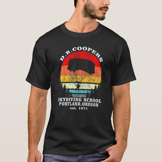 Camiseta Escuela de submarinismo Retro D B Cooper Cryptid U (Anverso)