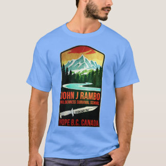 Camiseta Escuela de Supervivencia Salvaje John J Rambo
