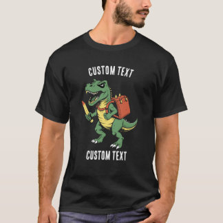 Camiseta Escuela de T-rex personalizada vacaciones de veran