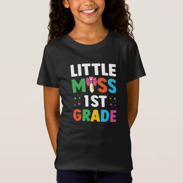 Camiseta Escuela de tipografía de primer grado de Little Mi (Anverso)