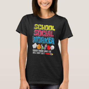 Camiseta Escuela de Trabajador Social Profesora Caseworker 