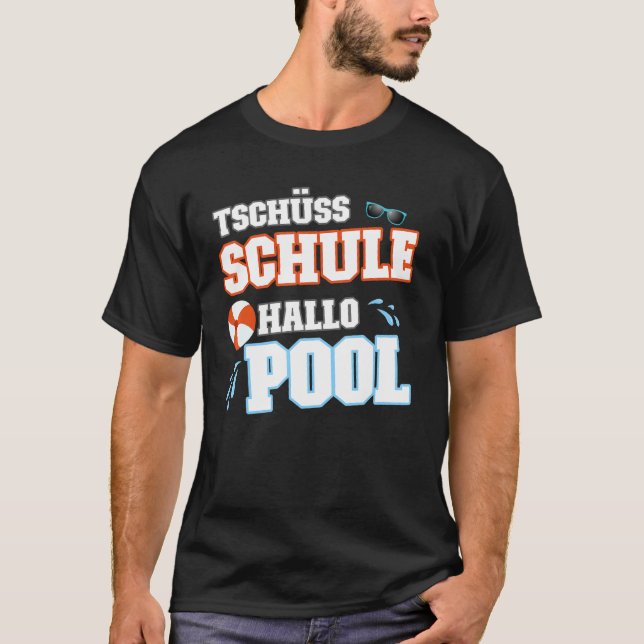 Camiseta Escuela de Tschüss Piscina Hola (Anverso)
