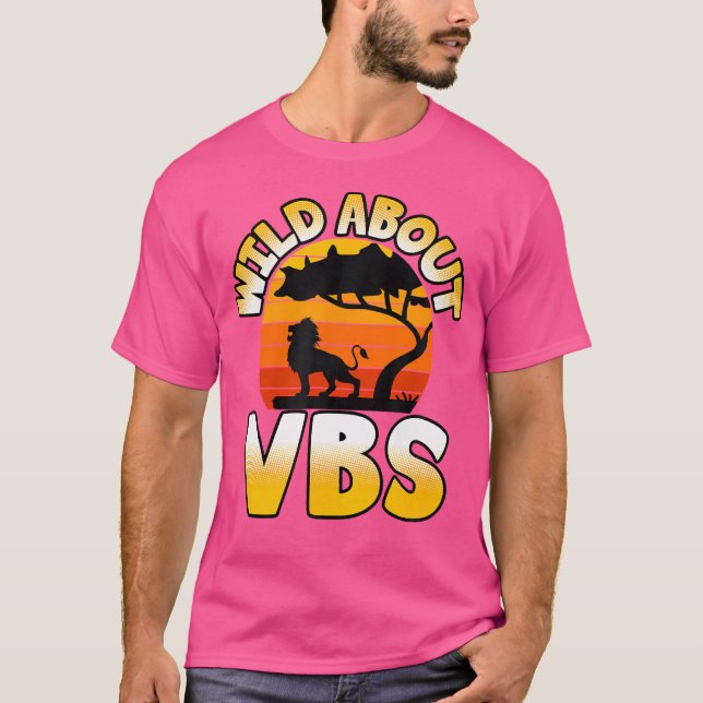 Camiseta Escuela de Vacaciones Biblia Roar León Por Jesús S (Anverso)