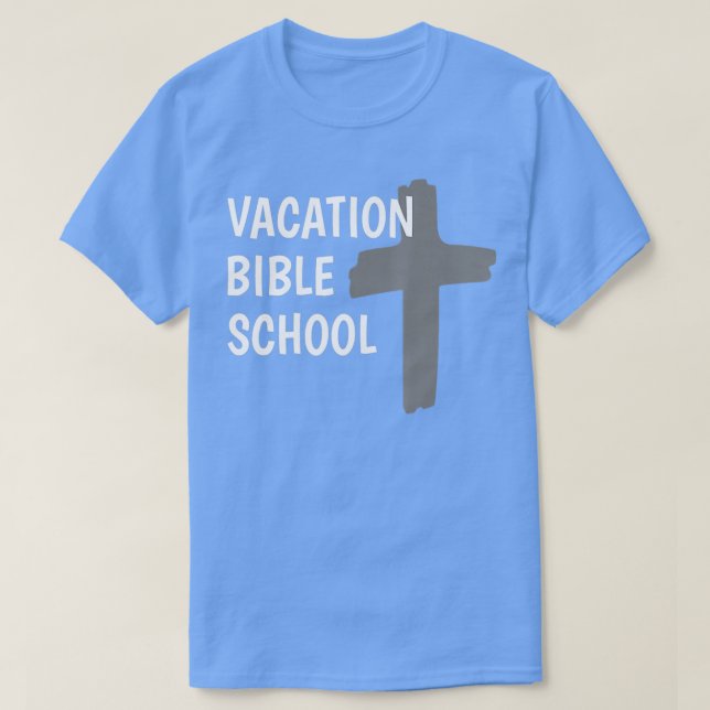 Camiseta Escuela de Vacaciones de Biblia VBS Church Camp Sh (Diseño del anverso)