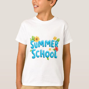 Camiseta Escuela de verano - Texto de escuela de verano con