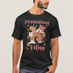 Camiseta Escuela de Vibes Preescolar Groovy Retro Chica Boh