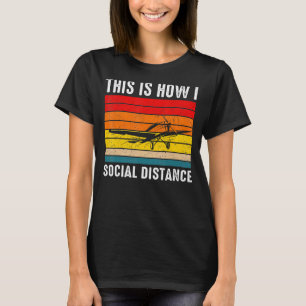 Camiseta Escuela de Vuelo Retro del Piloto de Aviación de A