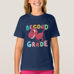 Camiseta Escuela Dino de profesores de 2º GRADO Squad