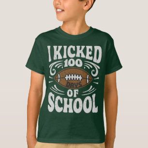 Camiseta Escuela divertida Chiste de fútbol infantil de 100