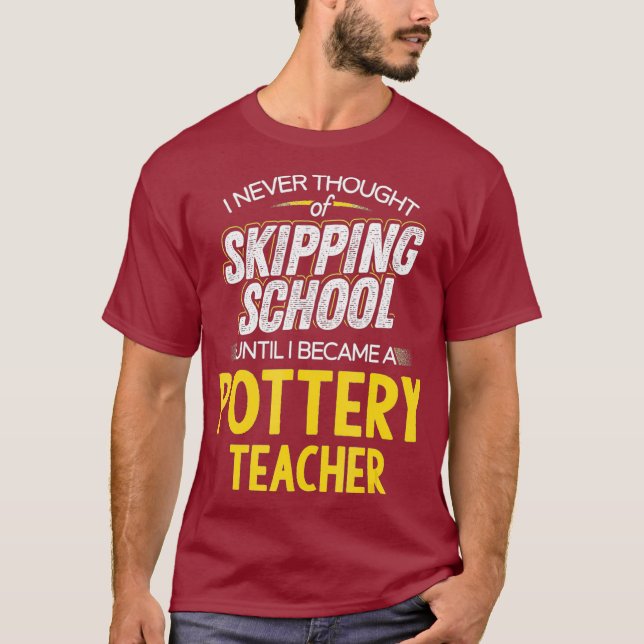 Camiseta Escuela divertida de esquí de profesores de poterí (Anverso)